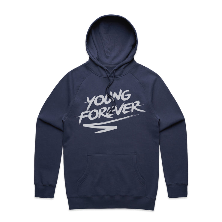 Young Forever Millennial Hoodie Navy