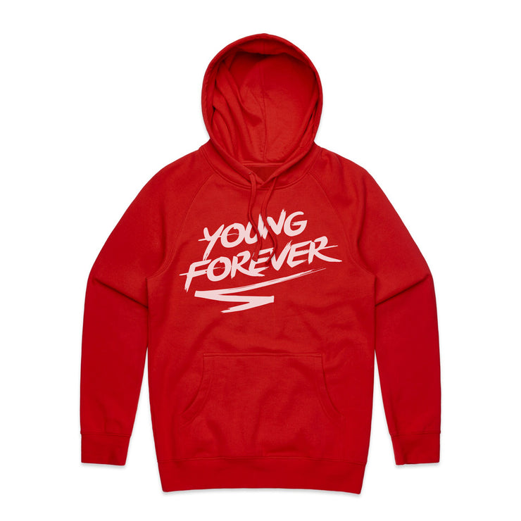 Young Forever Millennial Hoodie Red